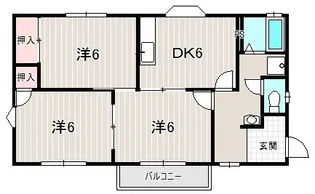 コリーナ蜆塚【2階】の間取り