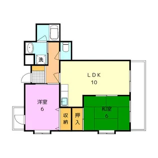 ペガサス1番館住吉【3階】の間取り