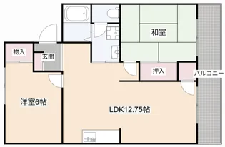大阪府高槻市城南町1【アパート】の間取り