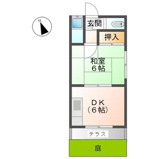 若草荘【1階】の間取り