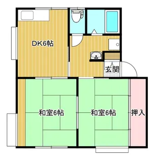 ロイヤルタウン紫竹V【2階】の間取り