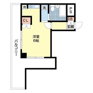 リバティープラザ本町【10階】の間取り