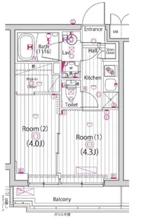 2Kの間取り画像