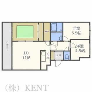 デイトナ【3階】の間取り