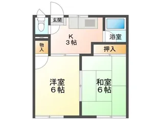 すみれハイツ【1階】の間取り
