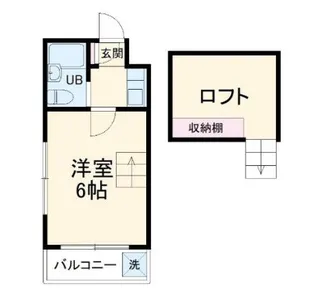 ジュネパレス新検見川第2【1階】の間取り