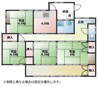 佐賀県佐賀市本庄町大字袋【一戸建】の間取り