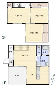 佐賀県伊万里市東山代町長浜【一戸建】の間取り
