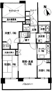 パークアベニュー川口【2階】の間取り