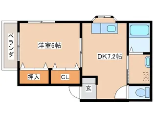 宮崎県都城市早鈴町【アパート】の間取り