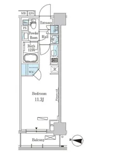 東京都江東区塩浜2【マンション】の間取り