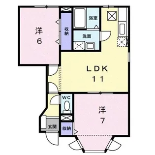 神奈川県小田原市清水新田【アパート】の間取り
