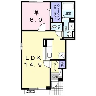 セントアークノア【1階】の間取り