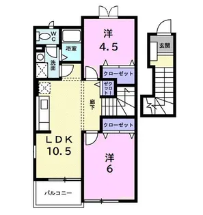 プロヴァンス I【2階】の間取り