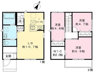 埼玉県さいたま市大宮区櫛引町1【一戸建】の間取り