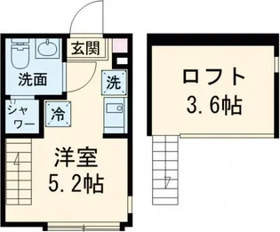 1Rの間取り画像