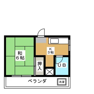 原コーポ【3階】の間取り