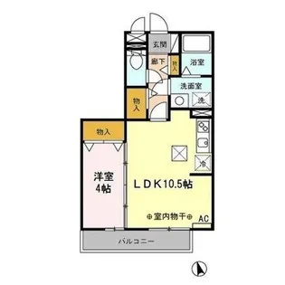 クレールTK【1階】の間取り