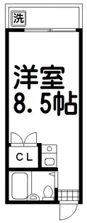 カサベルデ中村【1階】の間取り