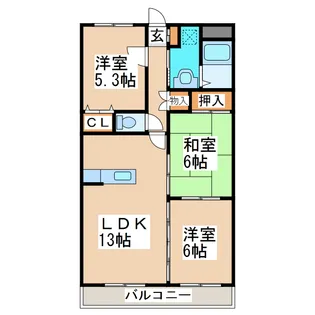 ベネッセ米野【2階】の間取り