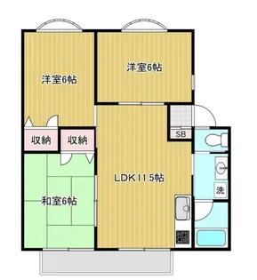 小林ハイツII【2階】の間取り