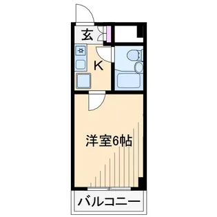 ドミール長瀬【1階】の間取り