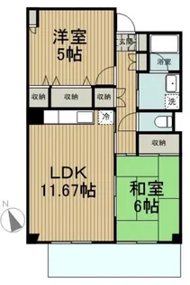 ピアガーデン参番館【4階】の間取り