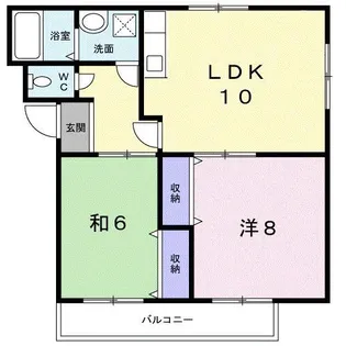 ハイツ沖田I【1階】の間取り