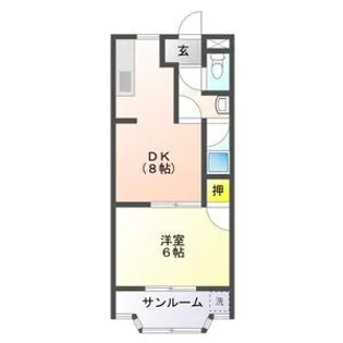 サンハイツ【1階】の間取り