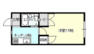 セジュール堀B【2階】の間取り