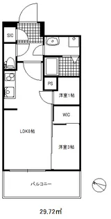 アドバンス三宮パルマ【15階】の間取り