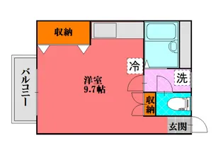 コーポ山下【2階】の間取り