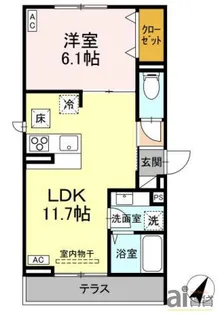 東京都清瀬市野塩5【アパート】の間取り