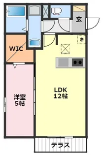 千葉県柏市若柴【アパート】の間取り
