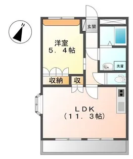 メルヴェーユ【1階】の間取り