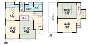 千葉県松戸市古ケ崎【一戸建】の間取り