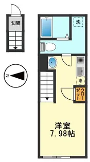 東京都江戸川区北小岩5【アパート】の間取り