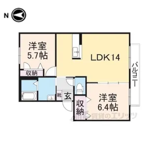 エトワールD【2階】の間取り