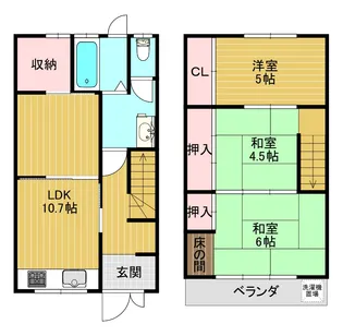 大阪府東大阪市菱屋西3【一戸建】の間取り