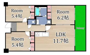大阪府大阪市都島区大東町3【マンション】の間取り