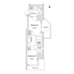 スタイリオ川崎【11階】の間取り