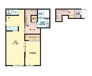 1LDKの間取り画像