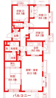 パーク・ノヴァ大船【3階】の間取り