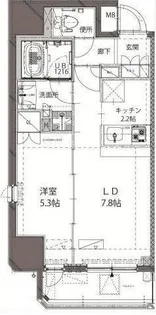 ベルジューレ神保町(Belle joure jinbocho)【6階】の間取り