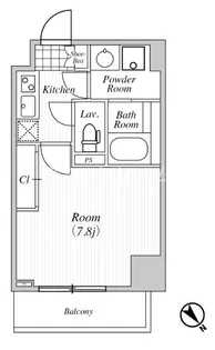東京都大田区南蒲田1【マンション】の間取り