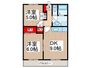 ストニッシュ中山【3階】の間取り