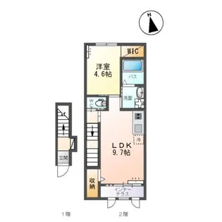 エスポアメゾンM【2階】の間取り
