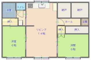 北海道中川郡本別町柏木町【一戸建】の間取り