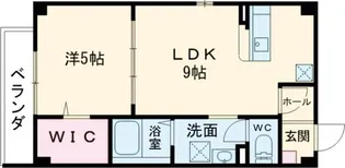 フォルモント城陽【1階】の間取り