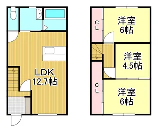 メゾンタイム【1階】の間取り